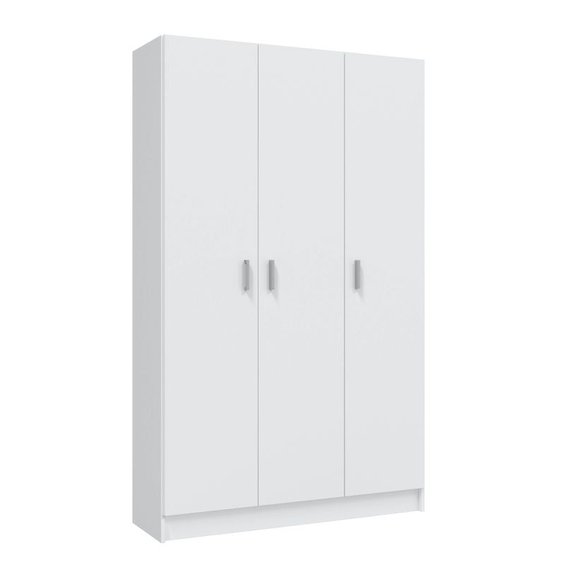 STORY - Armoire rangement 3 portes L108,8 x H180 cm - Blanc