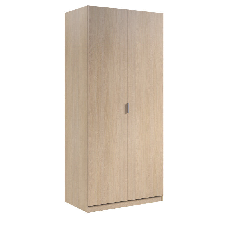 TERESA - Armoire penderie 2 portes L82 x H180 cm - Chêne