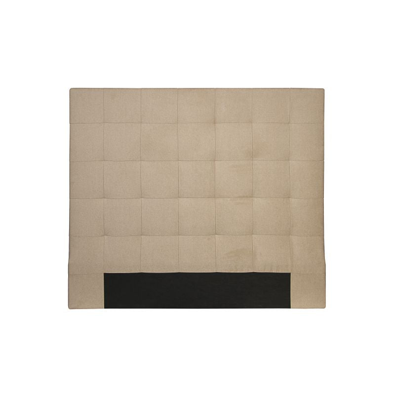 TROY - Tête de lit capitonnée en tissu - Beige - 140 cm